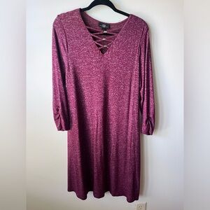 AGB Dress- Burgandy color- Size Large